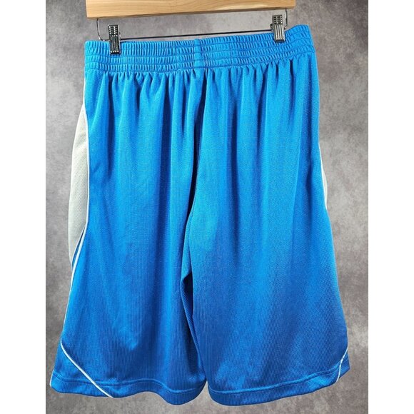 Reebok Men Basketball Athletic Dri-Fit Sweat Shorts Blue Silver 10" Inseam L - Picture 11 of 11